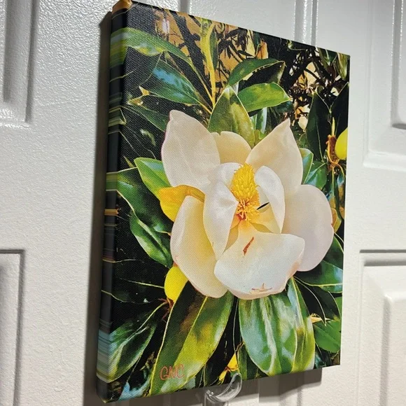 Floral Canvas Wall Art with White and Green
Picture taken with my phone - Picture 4 of 4